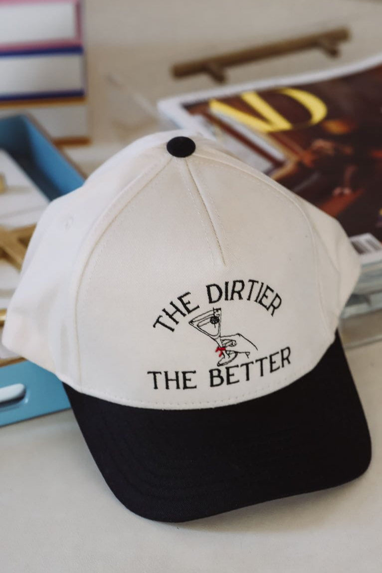 The Dirtier the Better Two Toned Snapback Hat - Beige and Black-HAZEL & OLIVE-