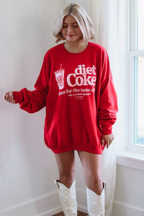 The Laundry Room Diet Coke on Ice Jumper Pullover - Red-HAZEL & OLIVE-Small-