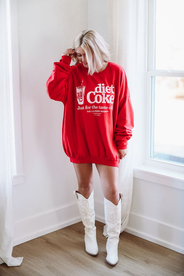 The Laundry Room Diet Coke on Ice Jumper Pullover - Red-HAZEL & OLIVE-Small-