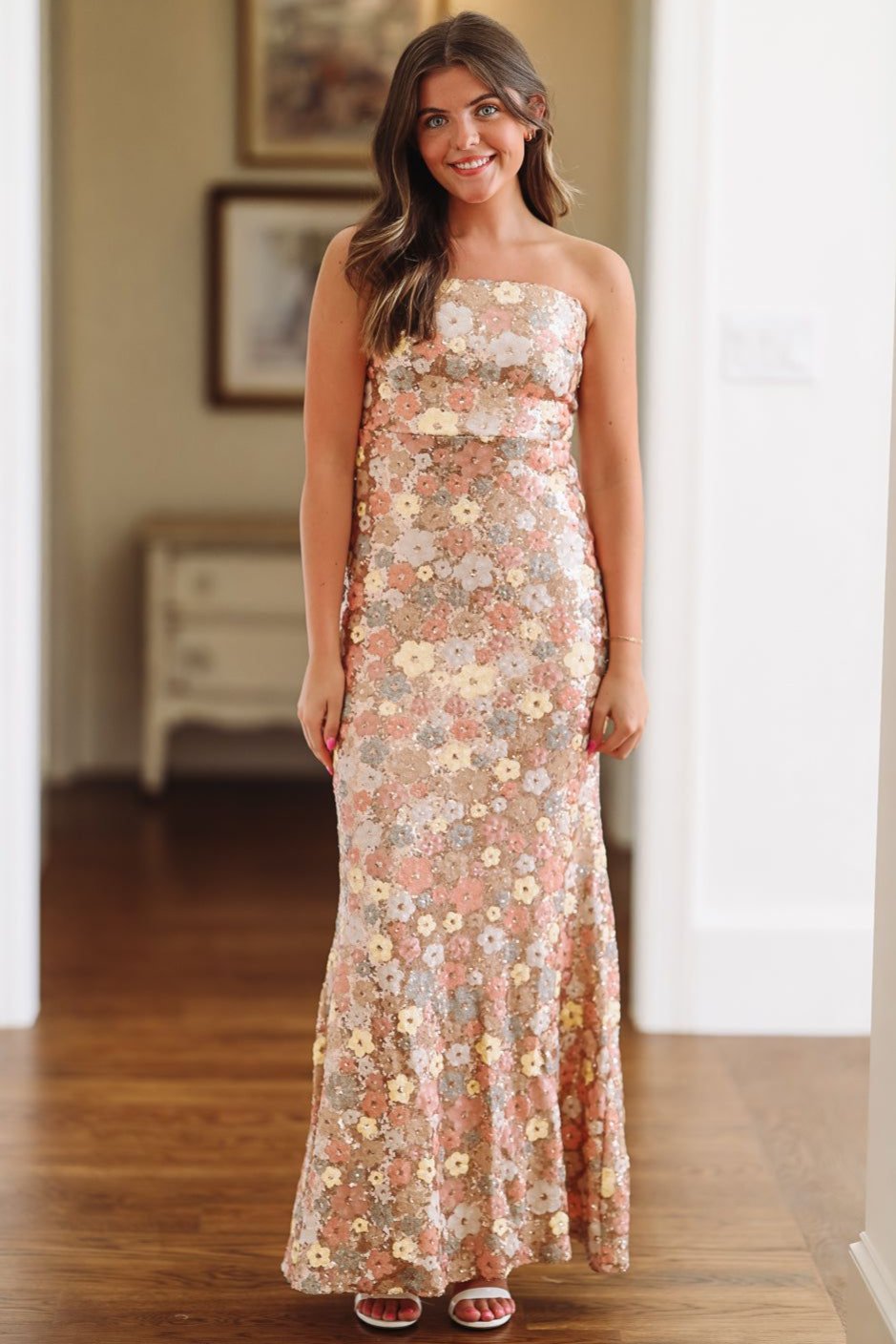 Think I'm in Love Maxi Dress - Rose Gold-HAZEL & OLIVE-Small-