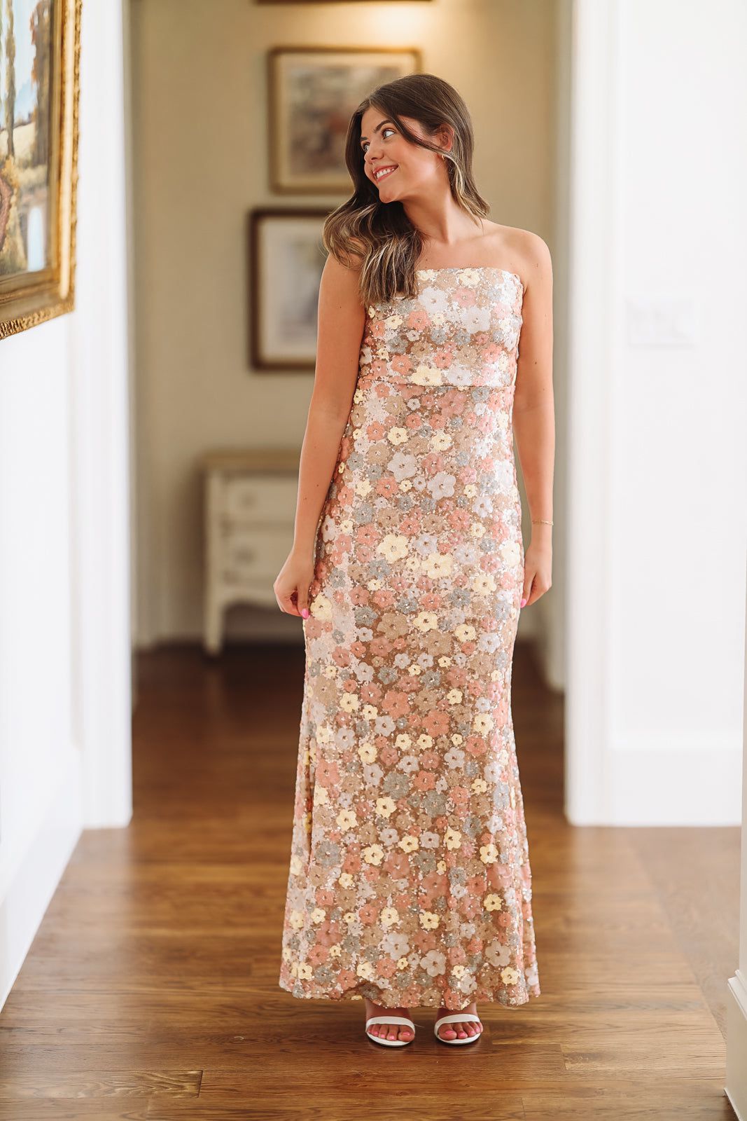 Think I'm in Love Maxi Dress - Rose Gold, Medium | Hazel and Olive | Boutique Fashion Think I'm in Love Maxi Dress - Rose Gold, Medium | Hazel and Olive | Boutique Fashion