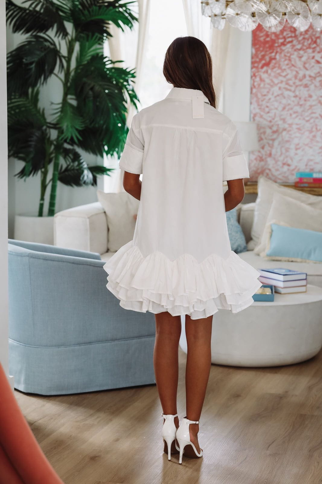 This Vibe Mini Dress - White-HAZEL & OLIVE S1593D-XSmall-