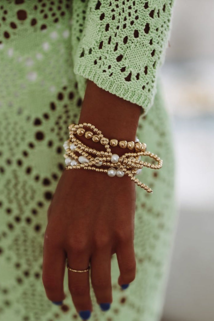 Tied to You Bracelet Stack - Gold-HAZEL & OLIVE-