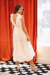 HAZEL & OLIVE Tiered Love Maxi Dress - Cream