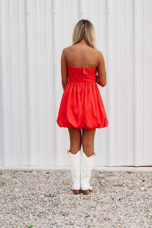 HAZEL & OLIVE Time for the Tailgate Mini Dress - Red