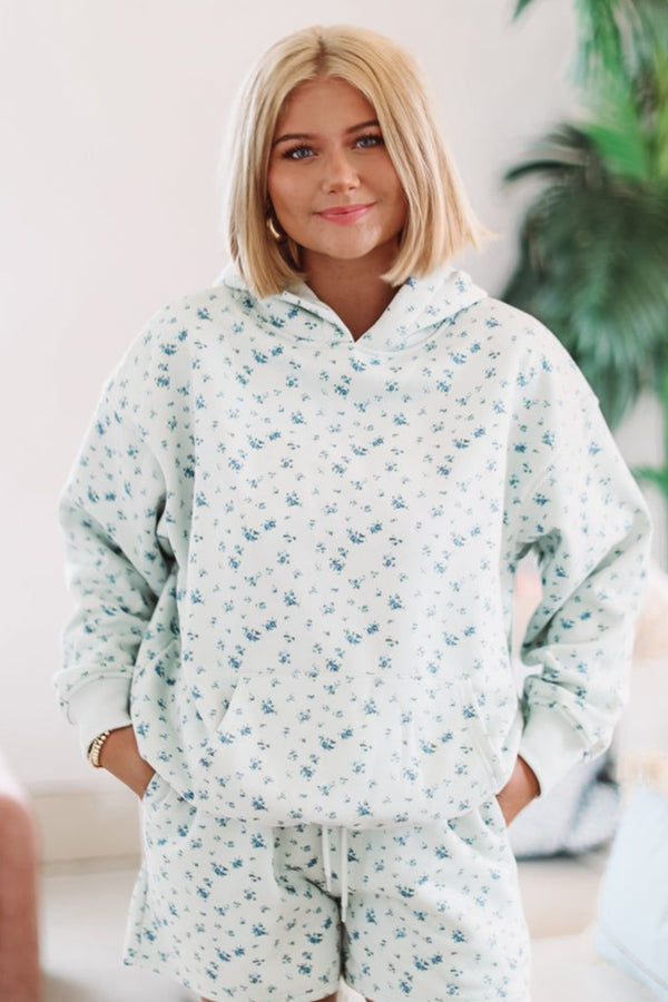 Tiny Flowers Hoodie - Mint-HAZEL & OLIVE PST1391/1-Small-