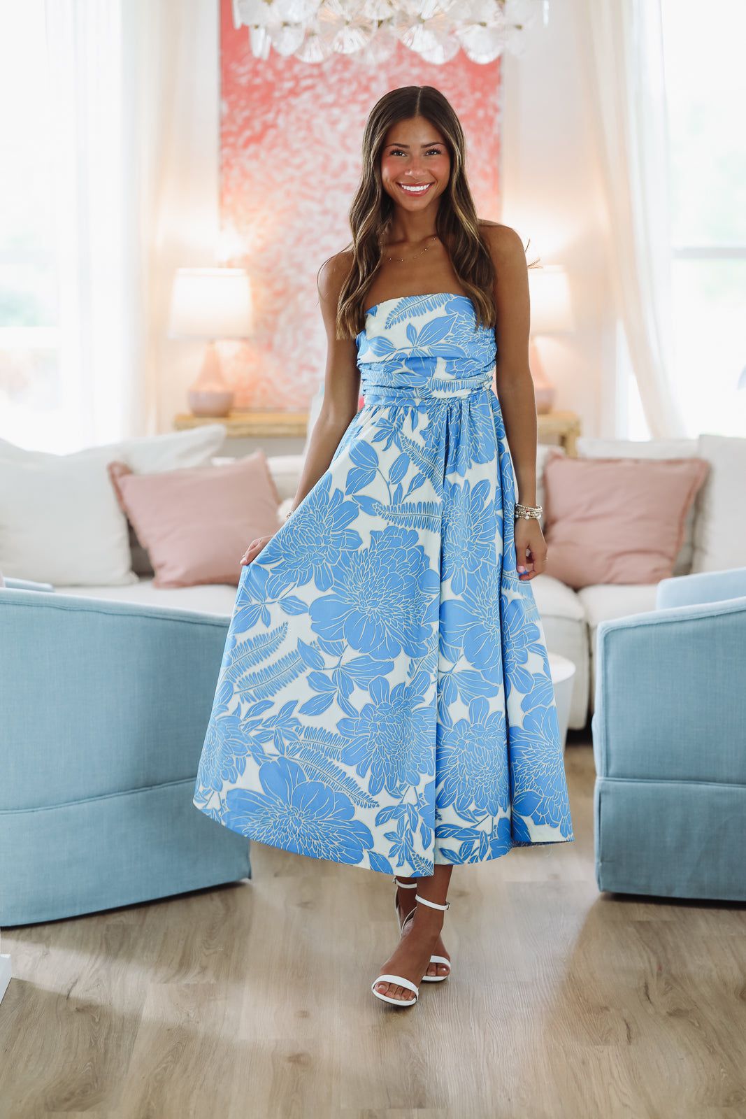 tropical midi dresses Poppy Tropical Midi Dress