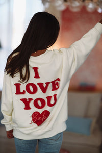 True Love Sweatshirt - Cream-HAZEL & OLIVE-XSmall-