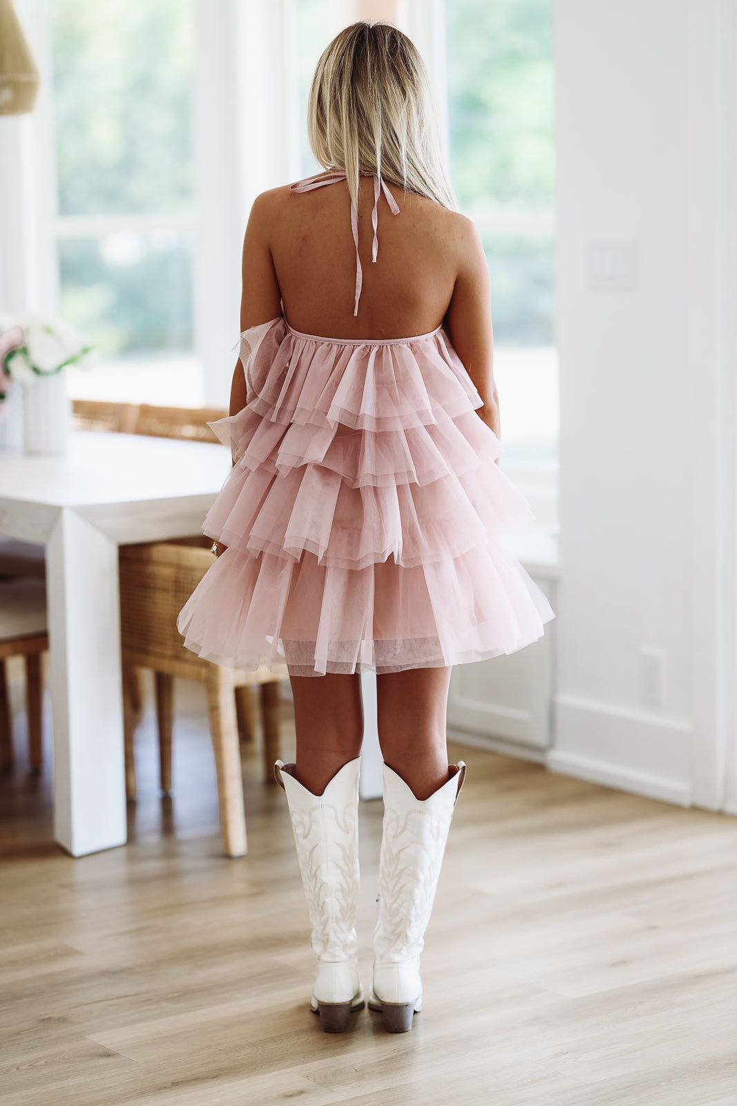 Tulle-ista Cocktail Dress - Blush-HAZEL & OLIVE-Small-