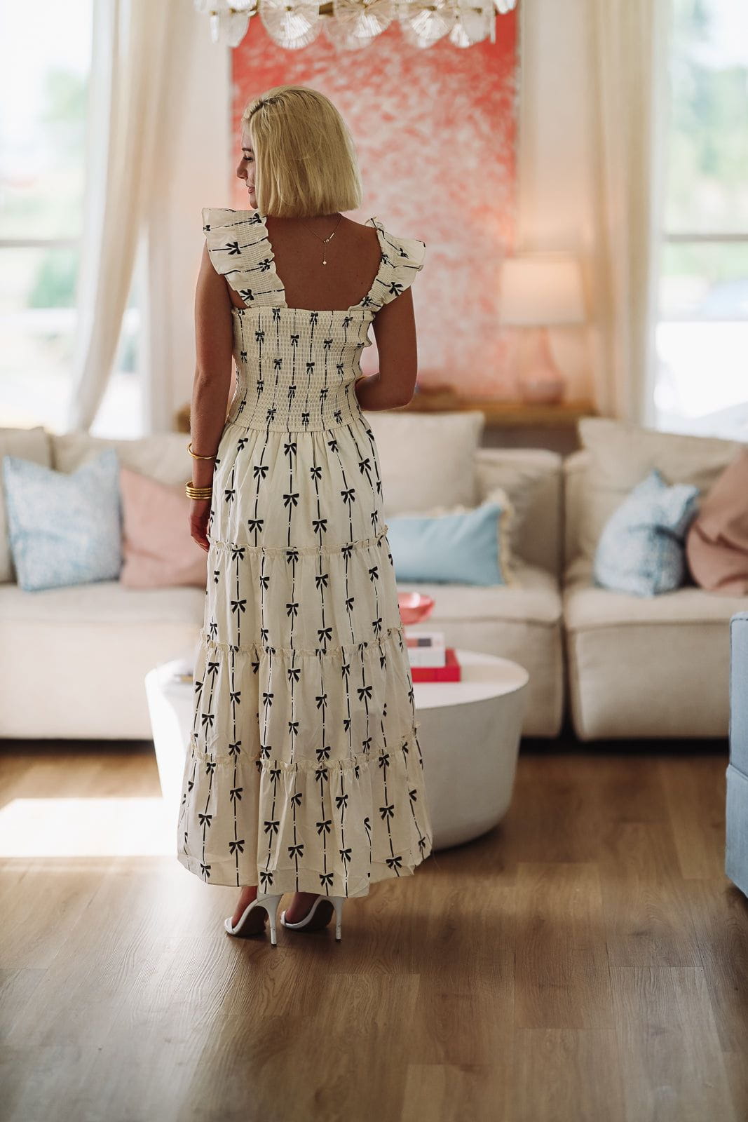 UnBowlieveable Maxi Dress - Cream and Black-HAZEL & OLIVE-Small-