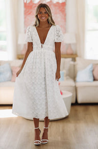 Upgraded Status Maxi Dress - White-HAZEL & OLIVE-Small-