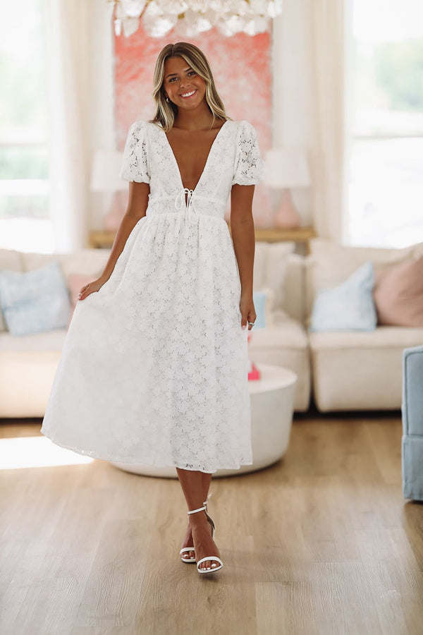 Upgraded Status Maxi Dress - White-HAZEL & OLIVE-Small-