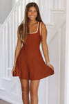 Urban Chic Sweater Dress - Mocha Rust-HAZEL & OLIVE-Small-