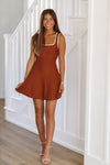 Urban Chic Sweater Dress - Mocha Rust-HAZEL & OLIVE-Small-