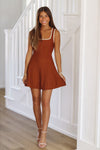 Urban Chic Sweater Dress - Mocha Rust-HAZEL & OLIVE-Small-