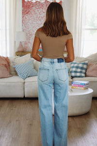 Mocha Cream Top - Brown-Hazel & Olive VERA/22T-Small-