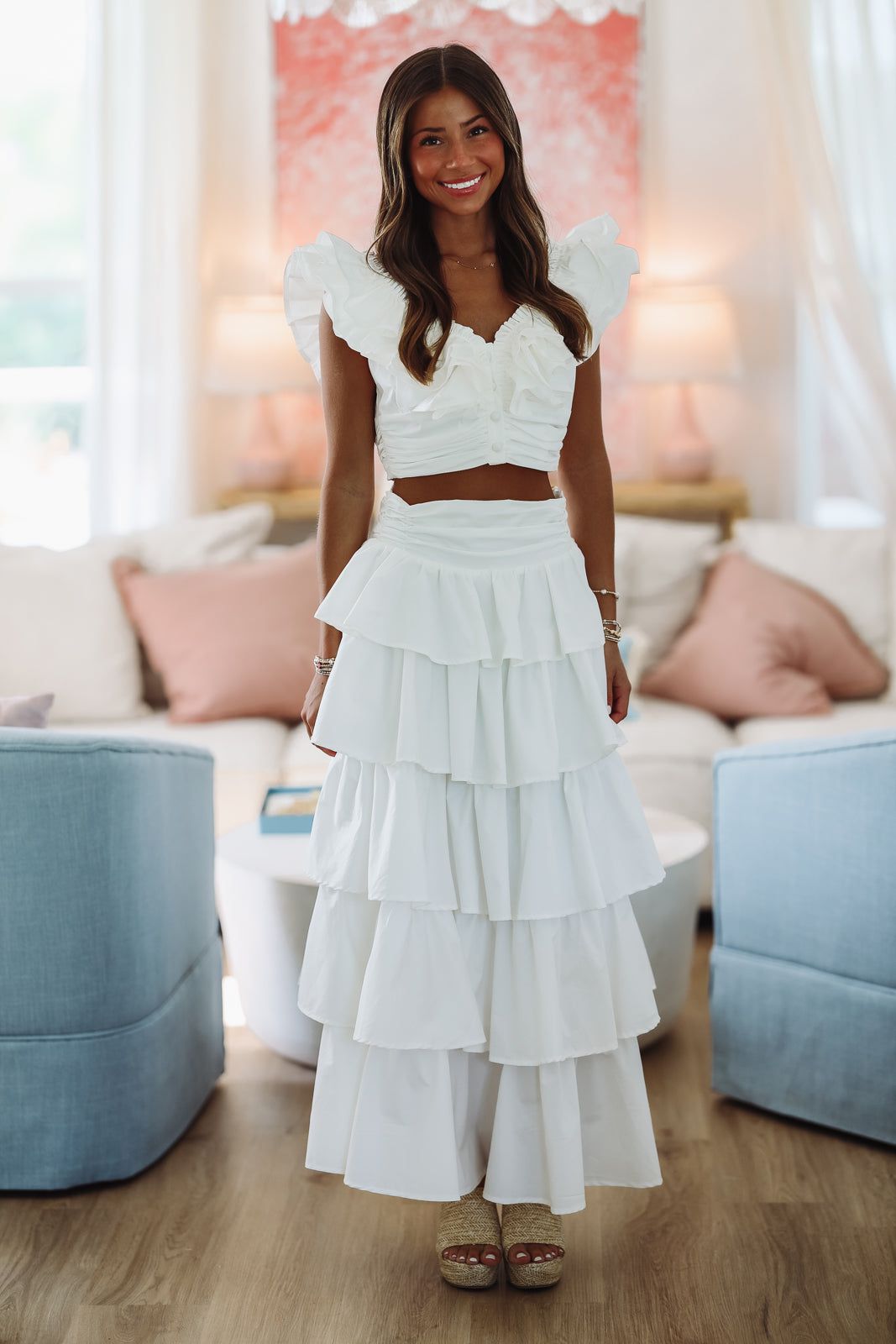 スカート epine lace asymmetry frill skirt white スカート epine lace asymmetry frill skirt white epine lace