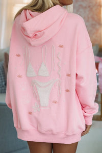 Hazel & Olive W233 Bikini Glow Hoodie - Pink