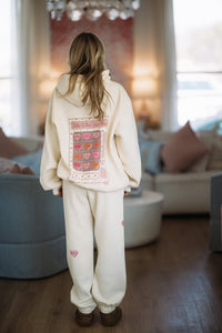 Hazel & Olive W500DPRD/1 Take What You Need Jogger Sweatpants by Happy Camper - Cream