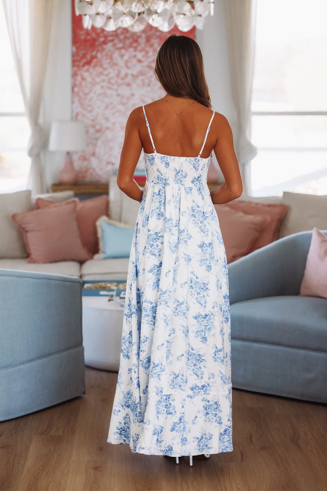 Weekend Bliss Maxi Dress - Blue and White - Small Weekend Bliss Maxi Dress - Blue and White - Small
