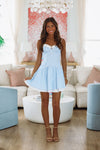 Winslow Mini Dress - Light Blue-HAZEL & OLIVE ND/1744-XS-