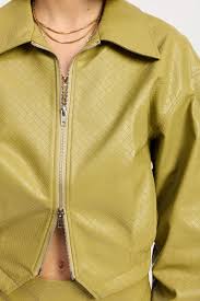 IPJ3715J Flair for Drama Jacket - Chartreuse
