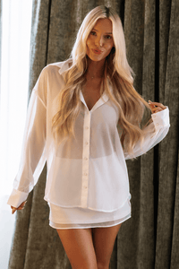IPJ5189T Nothing to Hide Top - Ivory