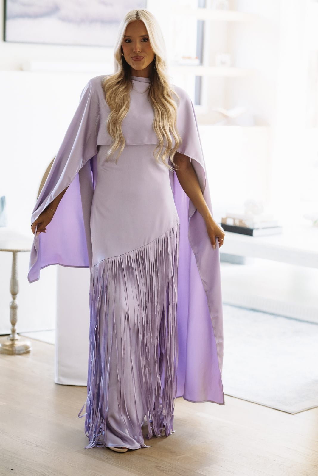 JO14Y Stay the Night Away Maxi Dress - Light Purple