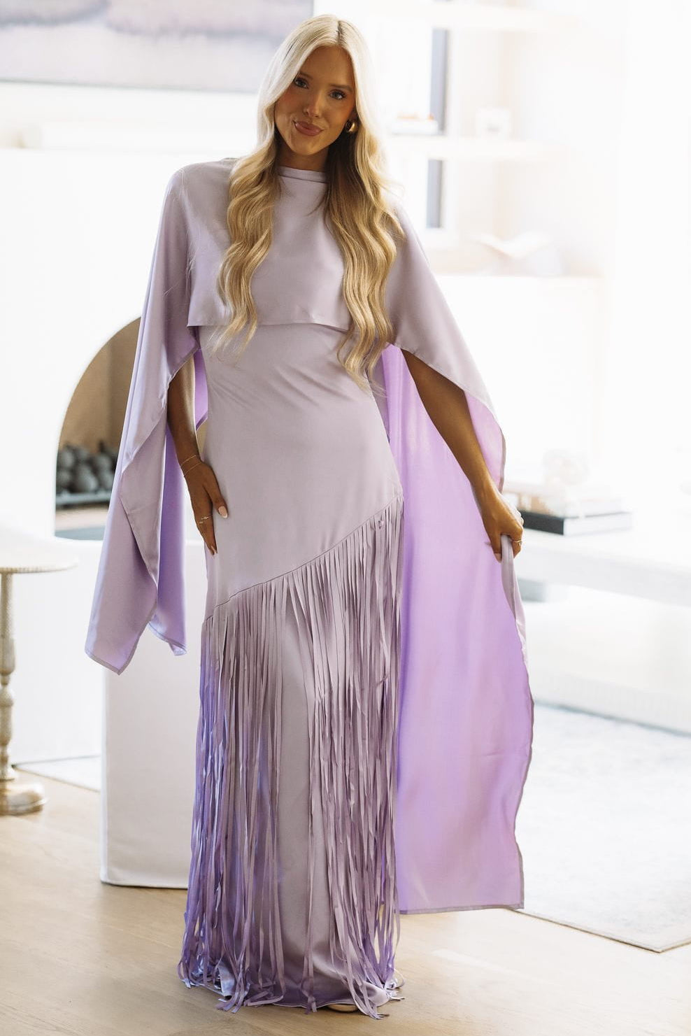 JO14Y Stay the Night Away Maxi Dress - Light Purple