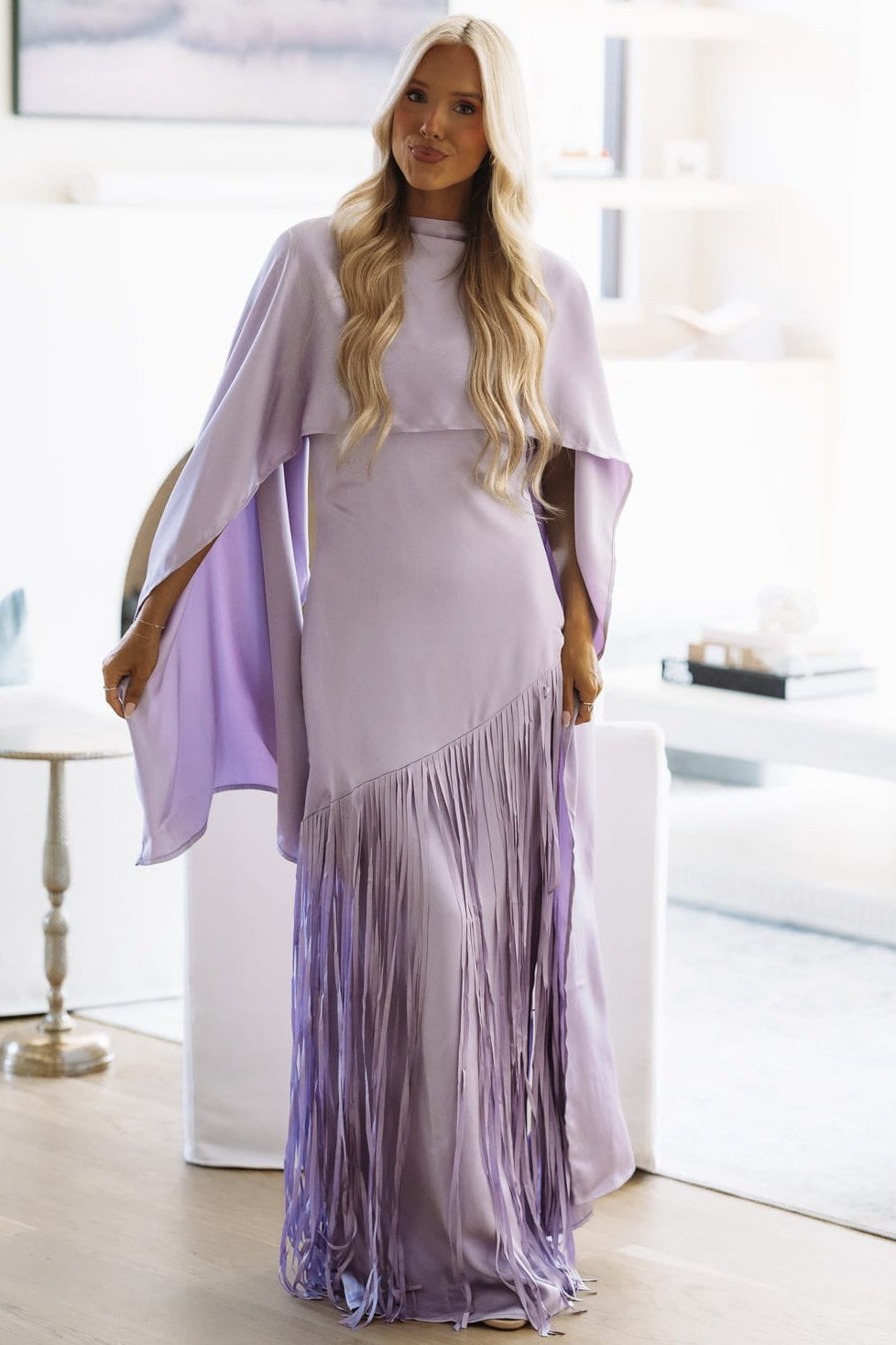 JO14Y Stay the Night Away Maxi Dress - Light Purple