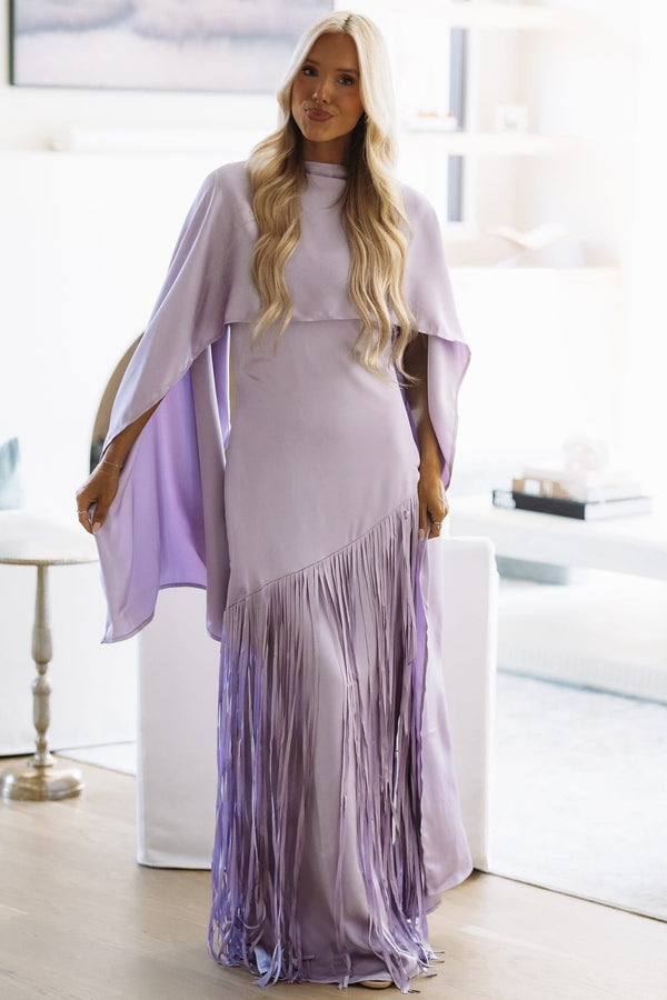 JO14Y Stay the Night Away Maxi Dress - Light Purple
