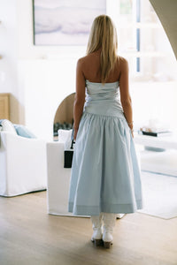 LD1609 Picture of Romance Midi Dress - Dusty Blue