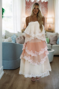 LD1849 Love Letters Maxi Dress - Pink