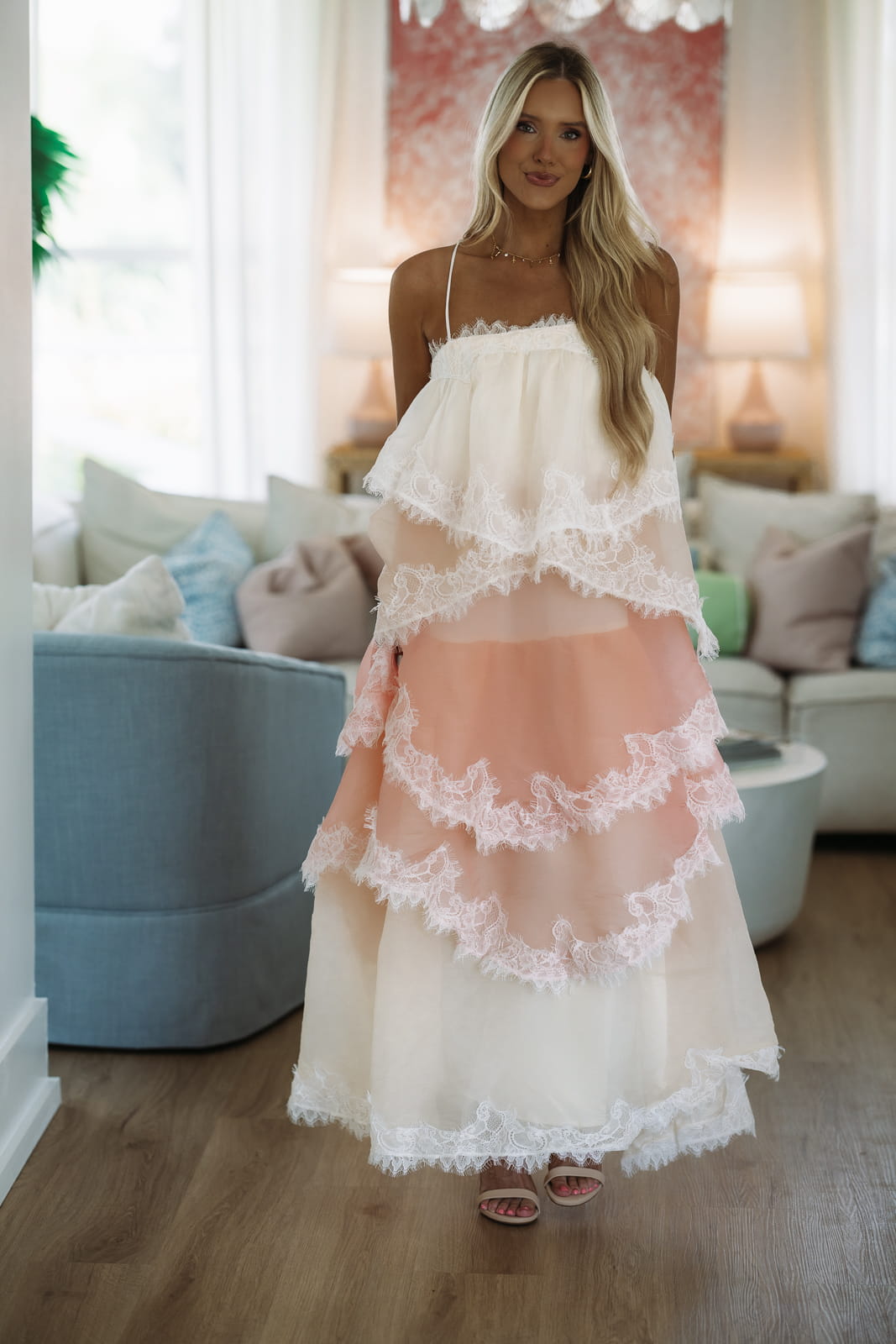 LD1849 Love Letters Maxi Dress - Pink
