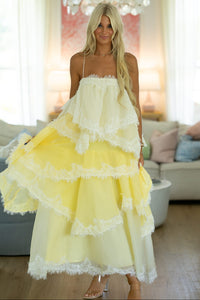 LD1849 Love Letters Maxi Dress - Yellow