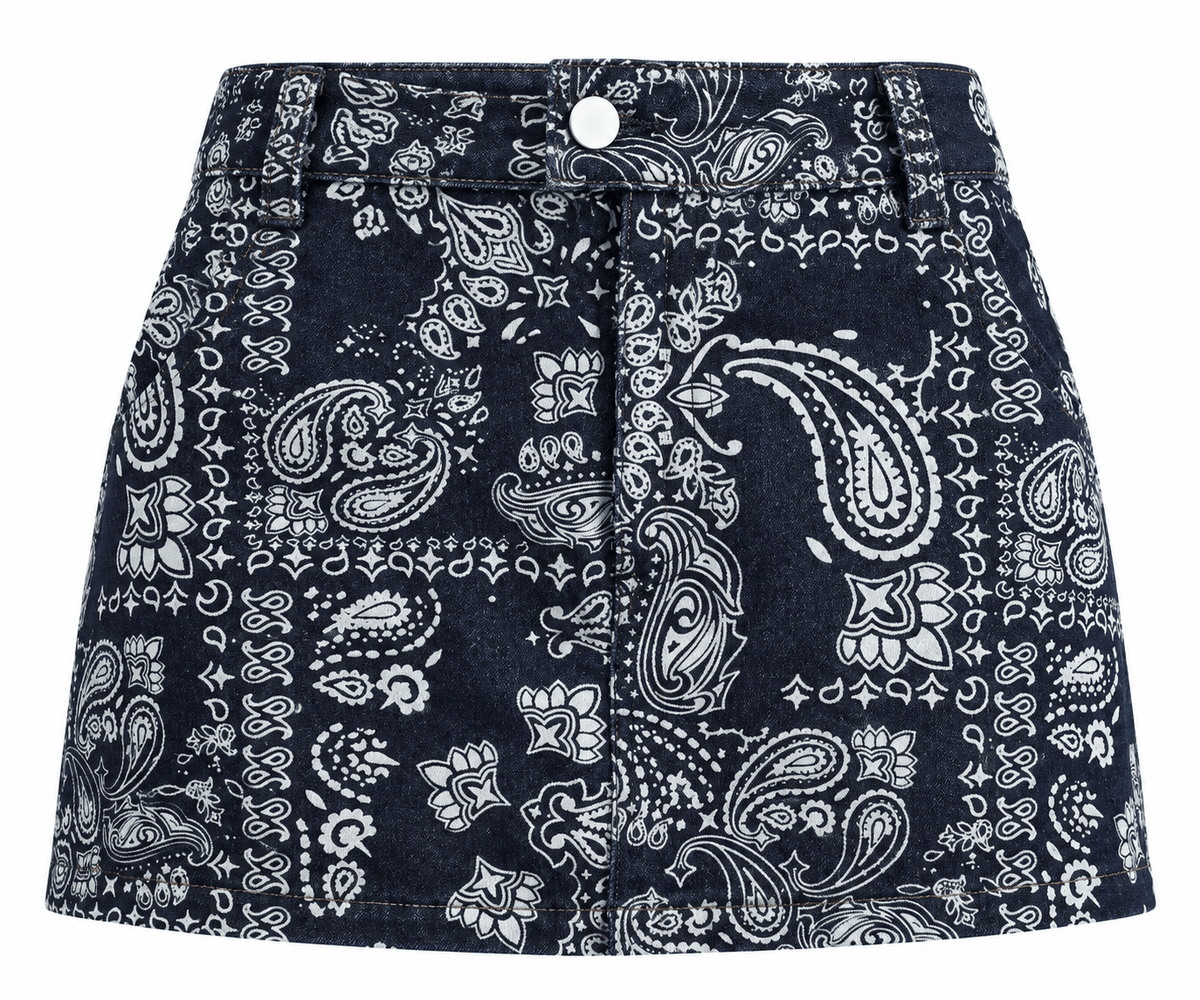 MP6380 Boots & Bandanas Skort - Dark Denim