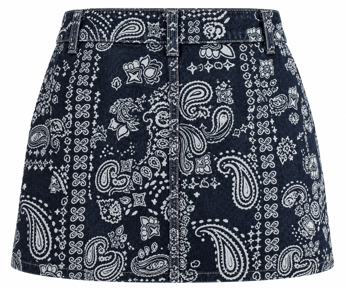 MP6380 Boots & Bandanas Skort - Dark Denim