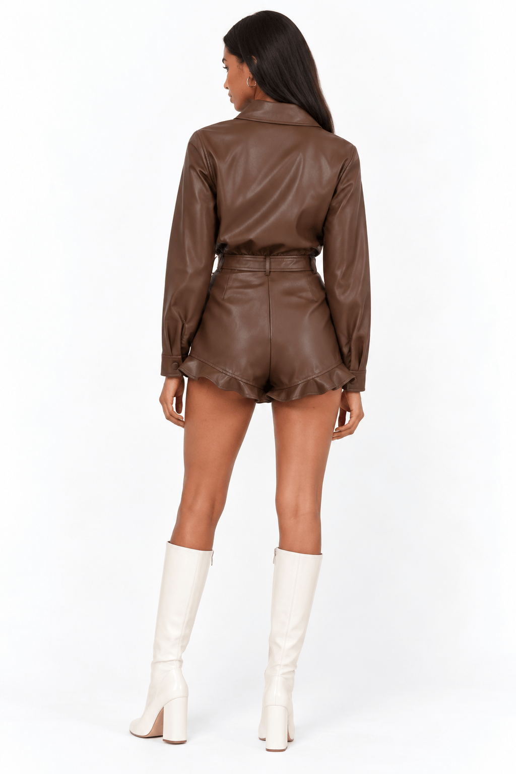 MR4404 Shopping Date Romper - Brown
