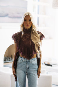 MT2609A Victorian Charm Top - Wine