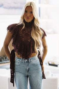 MT2609A Victorian Charm Top - Wine