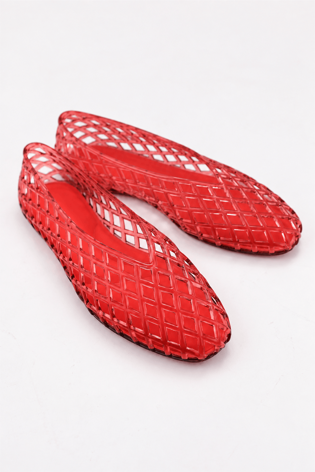 USER/S/A18/RD You Jelly Ballet Flats - Red
