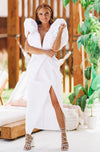 HAZEL & OLIVE Alexis' Dynasty Dress - White