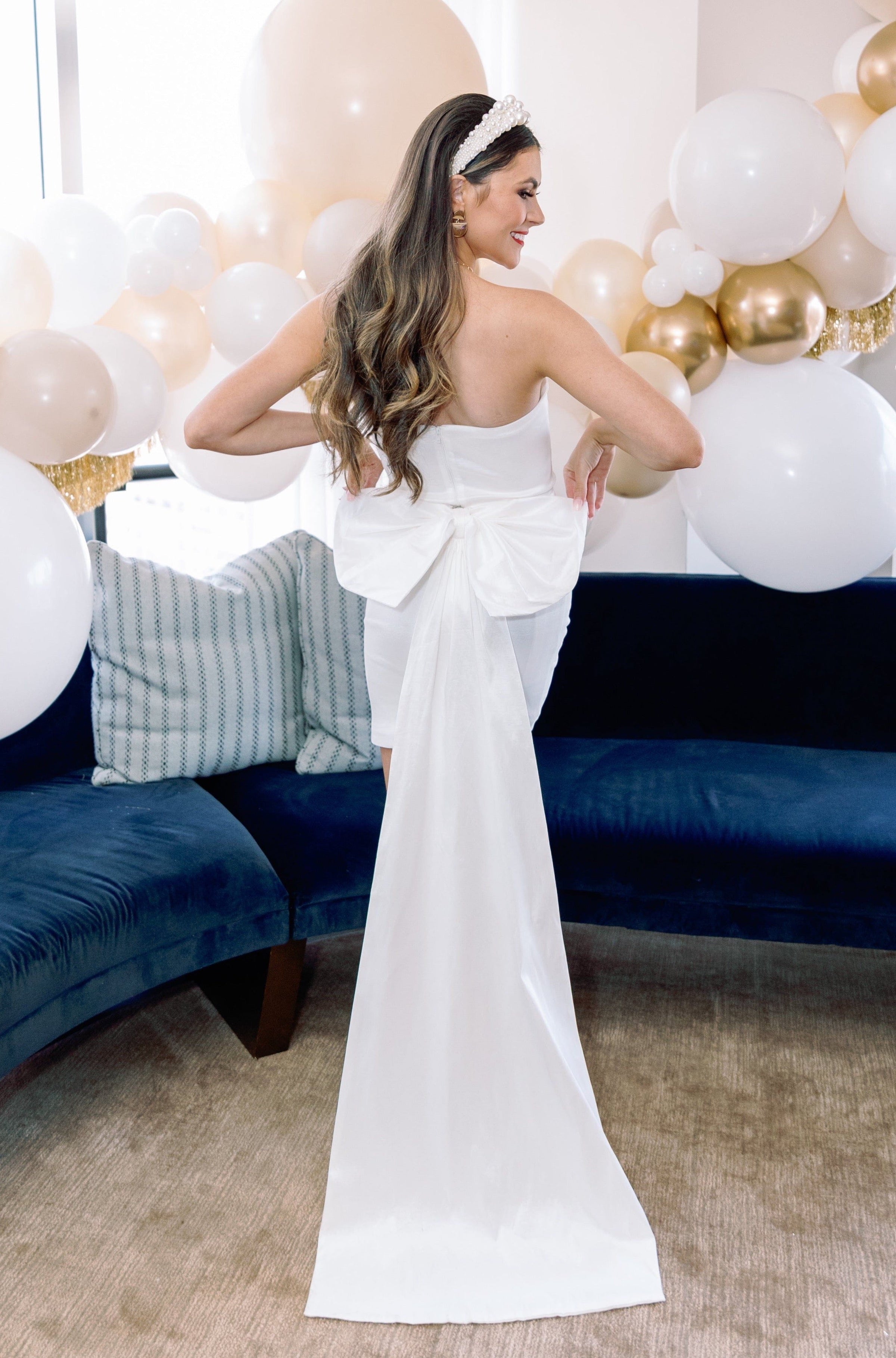 Bowtiful Bride Dress - White, Small | Hazel and Olive | Boutique Fashion Bowtiful Bride Dress - White, Small | Hazel and Olive | Boutique Fashion