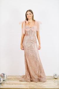 The Golden Hour Evening Gown Dress - Rose Gold, 4 | Hazel and Olive | Boutique Fashion The Golden Hour Evening Gown Dress - Rose Gold, 4 | Hazel and Olive | Boutique Fashion